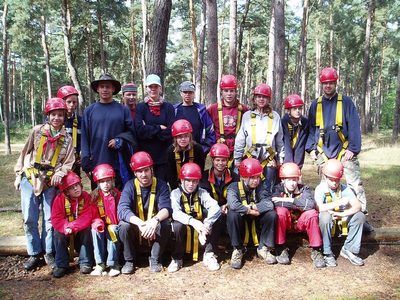 Scouts Scouting Alphen groepsfoto op kamp