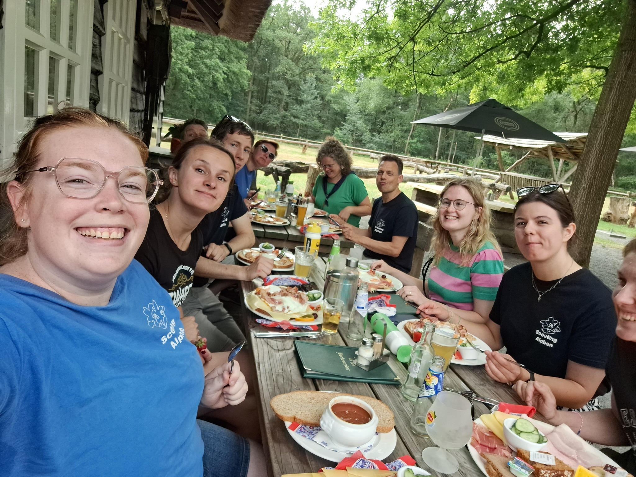 Plusscouts van Scouting Alphen tijdens een activiteit