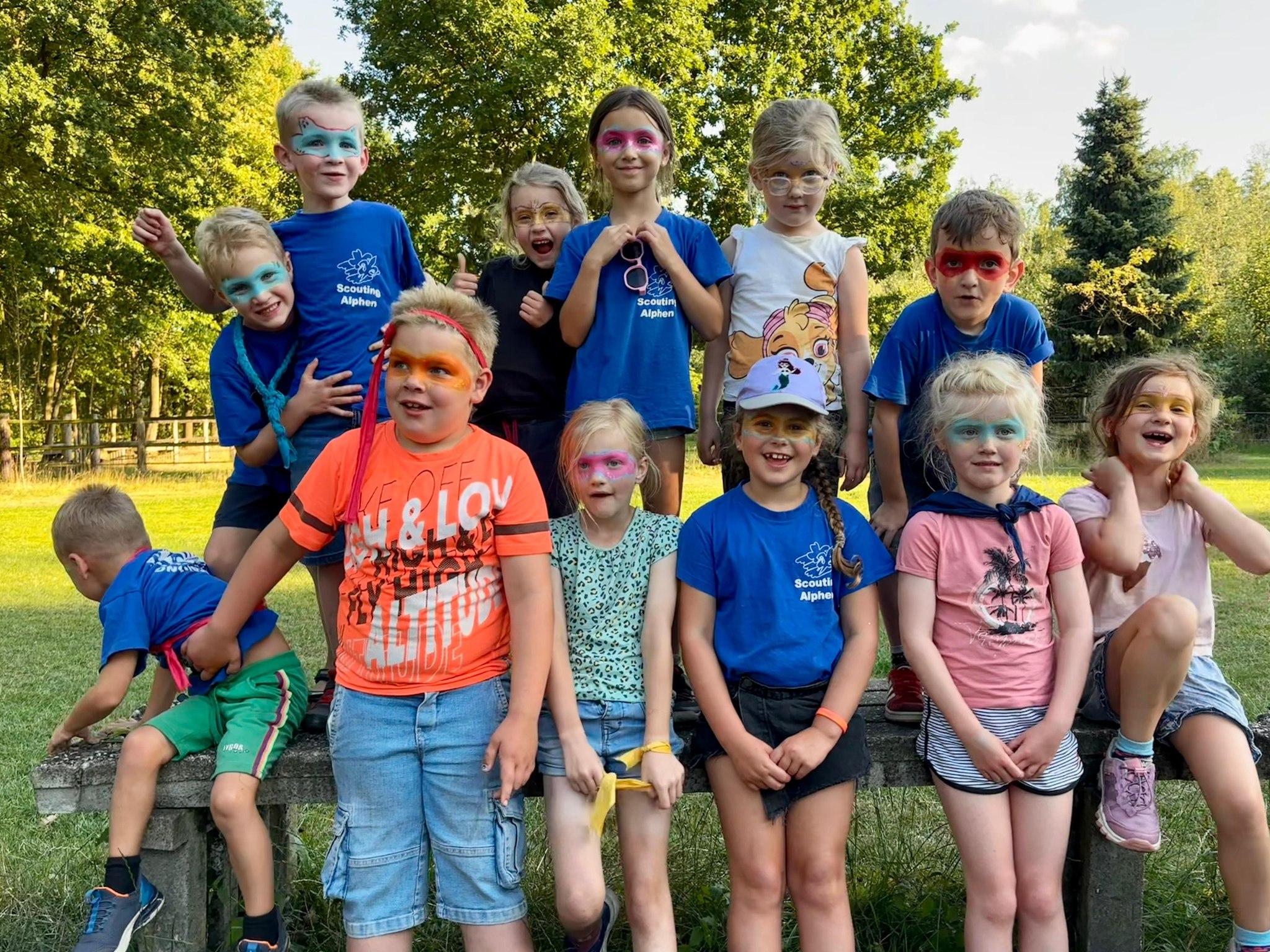 Bevers van Scouting Alphen tijdens een activiteit