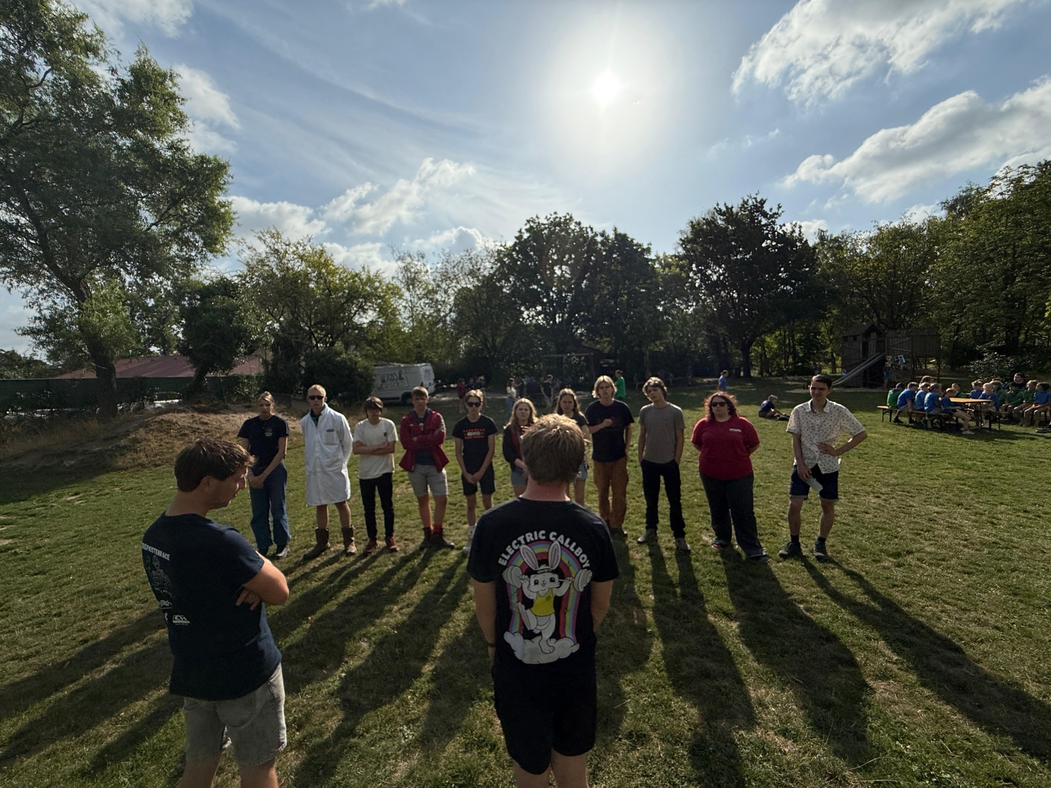 Explorers van Scouting Alphen tijdens een activiteit