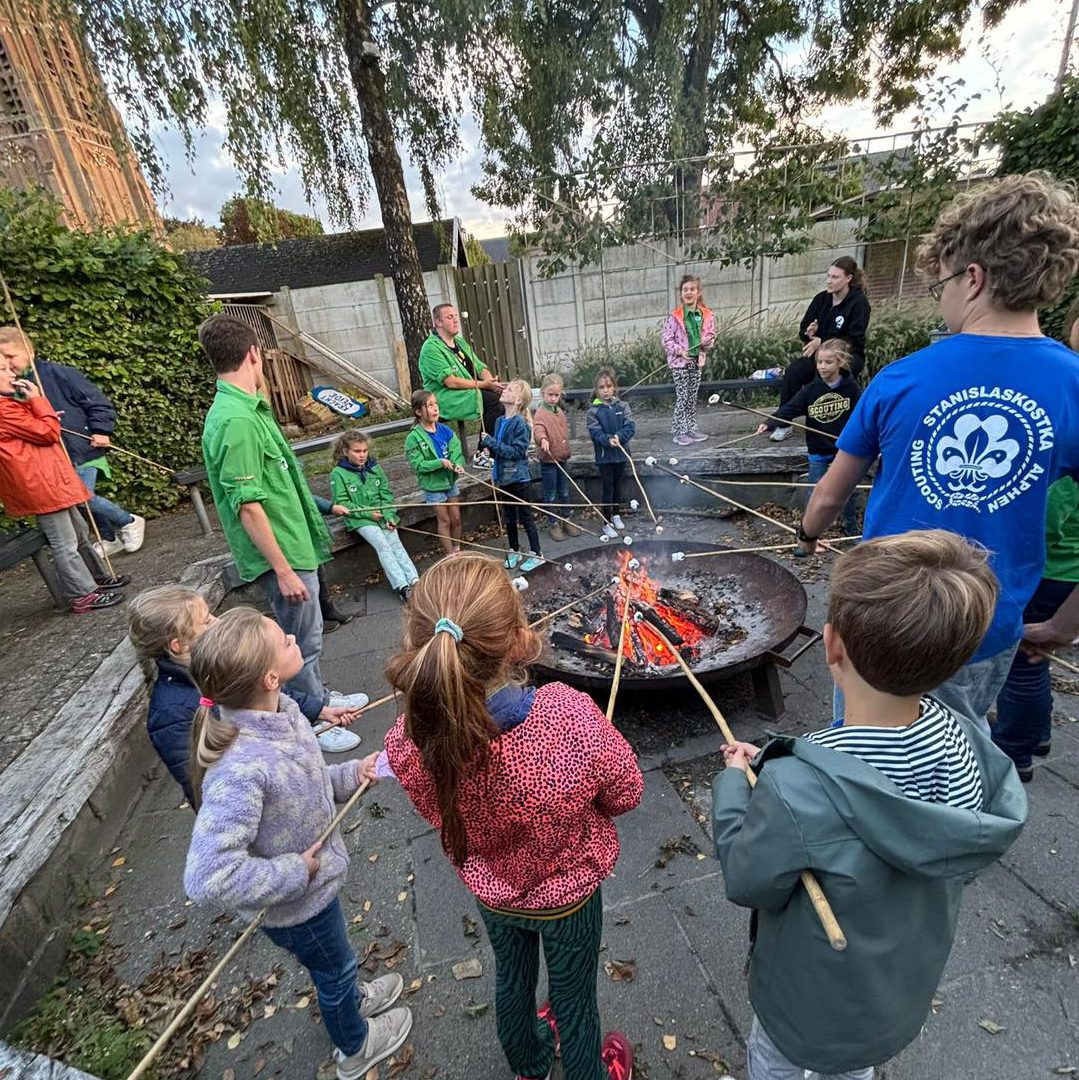 Jongste Welpen van Scouting Alphen tijdens een activiteit